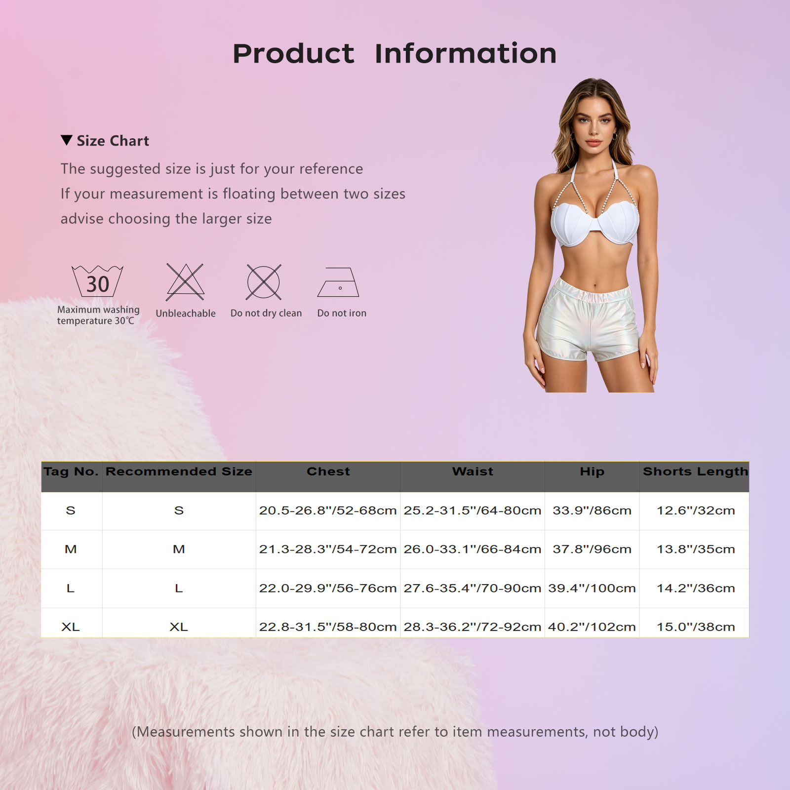 Tops - Dames metallic glanzende badmode tankini-set haltervormige