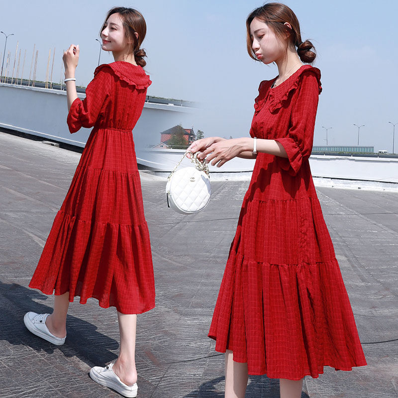 Midi Fashion Elegante 2021 Bla - French Vintage Floral Midi Dress recensie en prijs