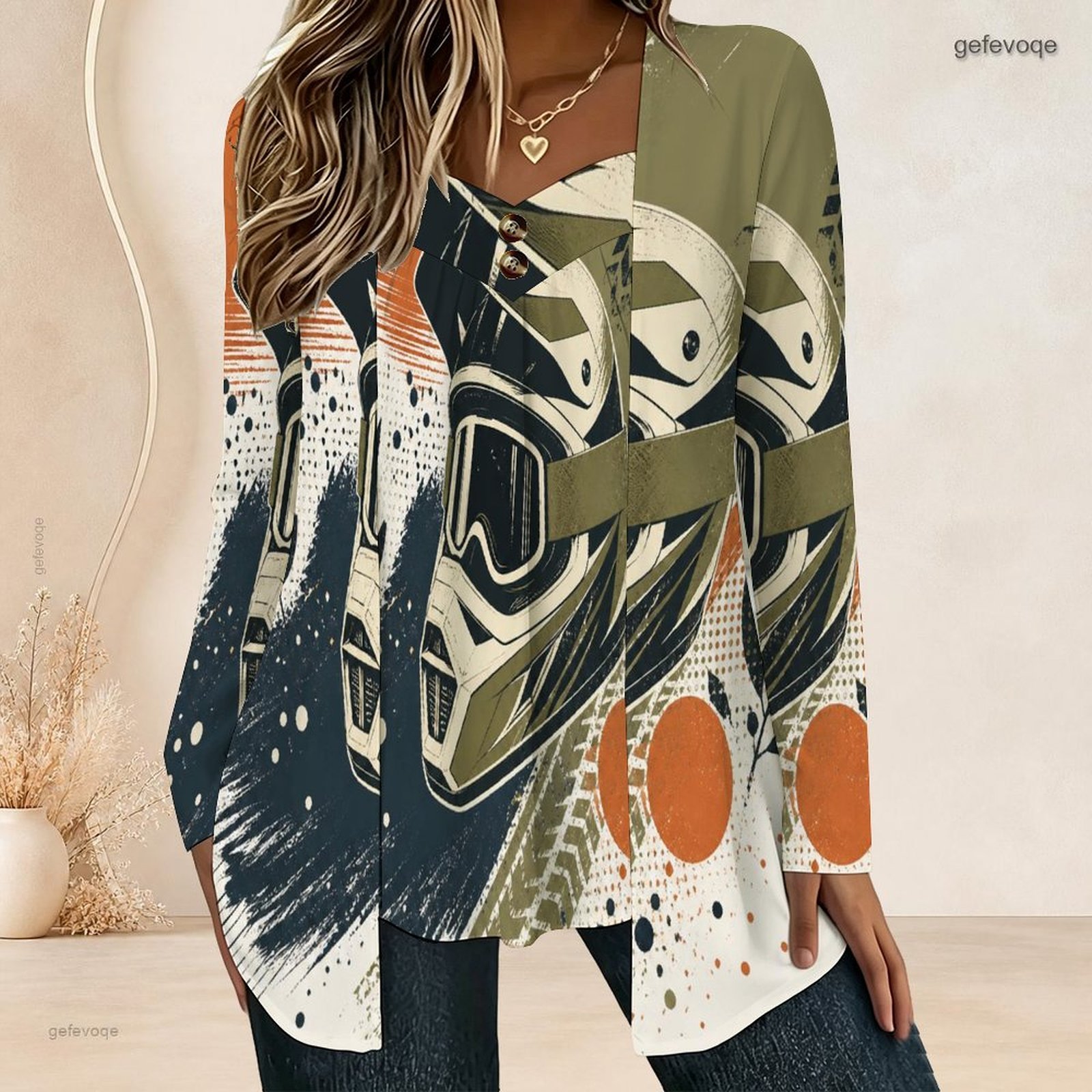 Dames nep-tweedelig blouse met - Blouses recensie en prijs