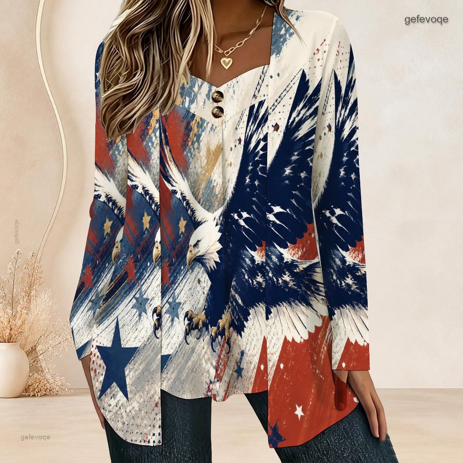 Dames nep-tweedelig blouse met - Blouses recensie en prijs