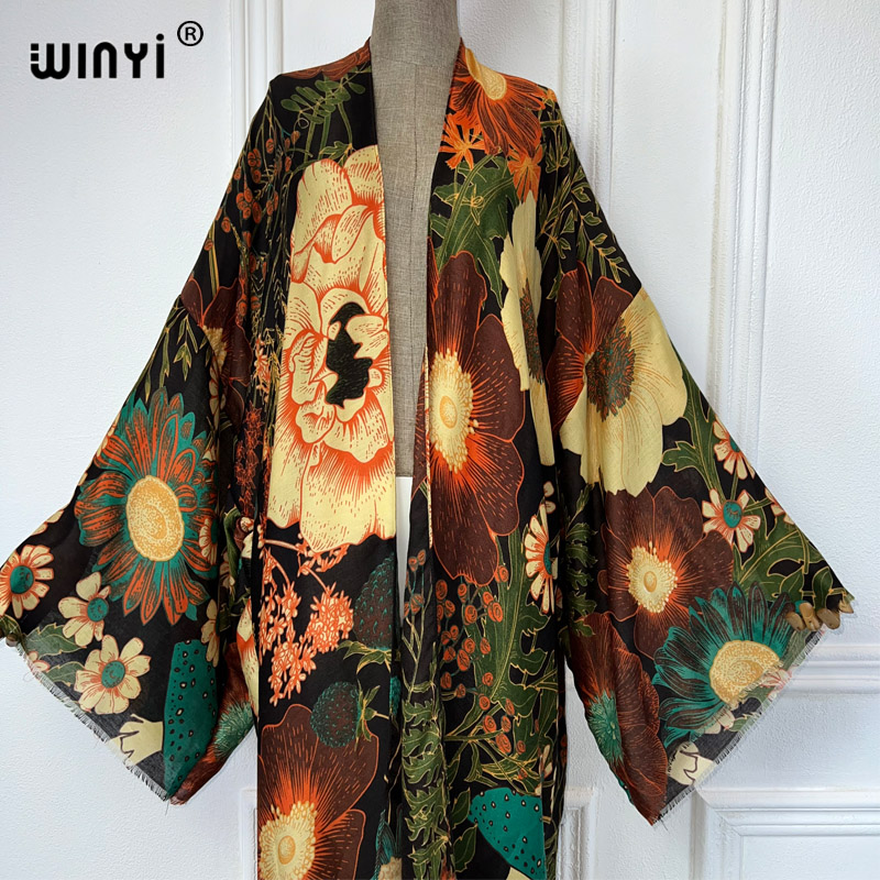 WINYI Afrika Mode Zomer Kimono - Boho Summer Beach Maxi Dress recensie en prijs